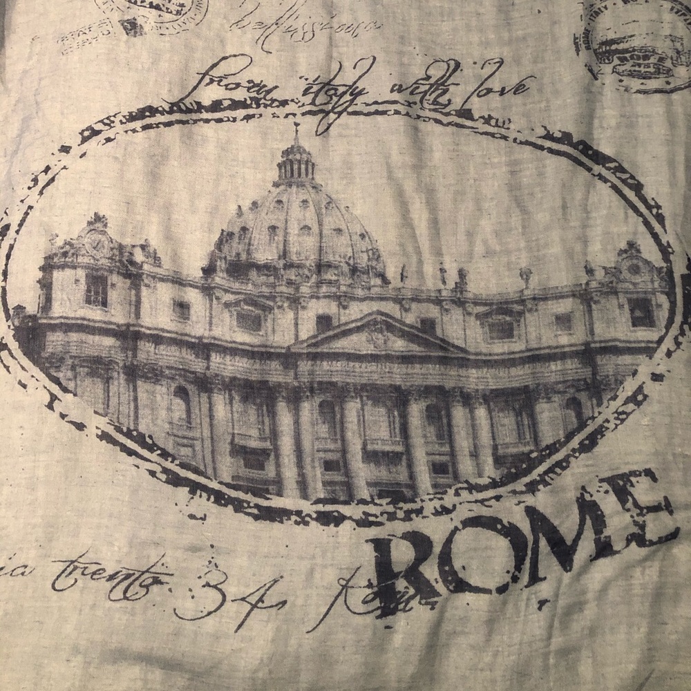 Rome blue scarf